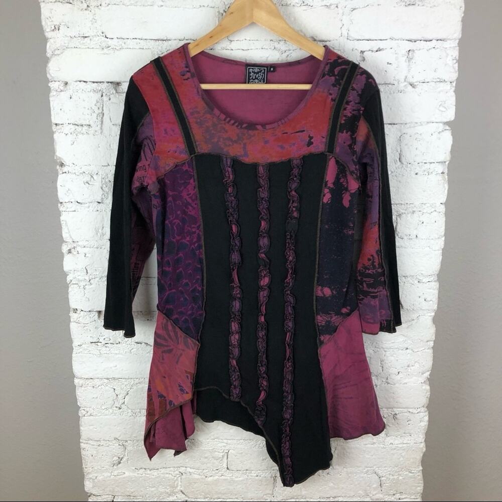 90’s Y2K Fresh Groove Tunic Art To Wear Top